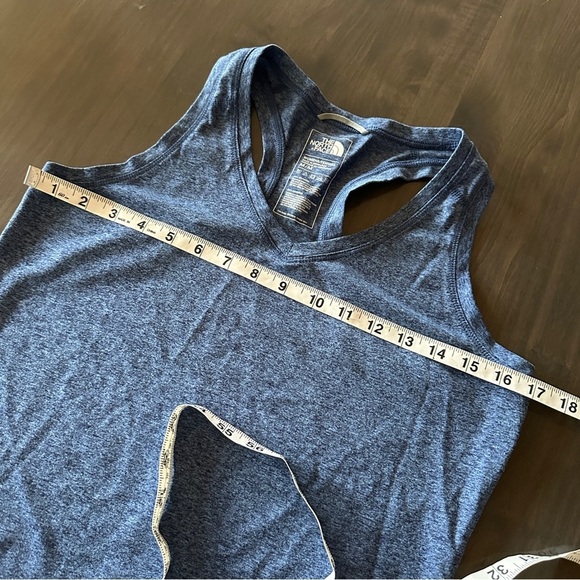 The North Face Blue Heathered Racerback Tank Top M - Picture 2 of 9